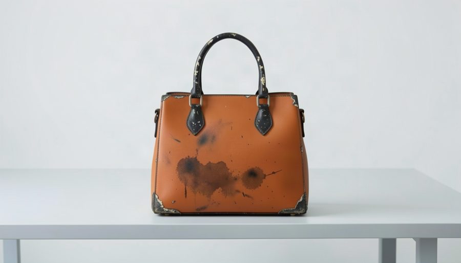 Tote before cleaning